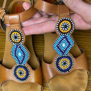 Pikolinos - Beaded Wedges - LIKE NEW